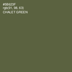 #5B623F - Chalet Green Color Image