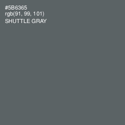 #5B6365 - Shuttle Gray Color Image