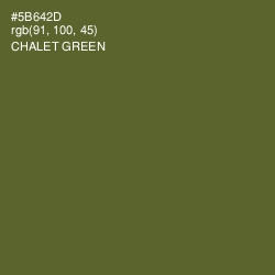 #5B642D - Chalet Green Color Image