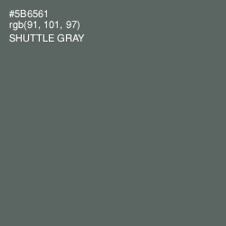 #5B6561 - Shuttle Gray Color Image