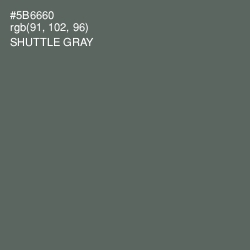 #5B6660 - Shuttle Gray Color Image