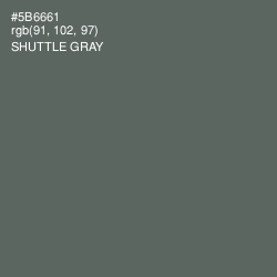 #5B6661 - Shuttle Gray Color Image