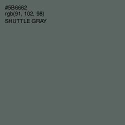 #5B6662 - Shuttle Gray Color Image