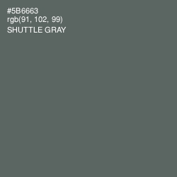 #5B6663 - Shuttle Gray Color Image