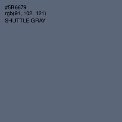 #5B6679 - Shuttle Gray Color Image