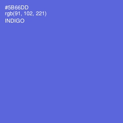 #5B66DD - Indigo Color Image