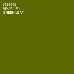 #5B6700 - Green Leaf Color Image