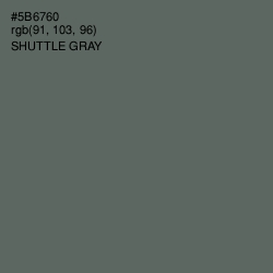 #5B6760 - Shuttle Gray Color Image