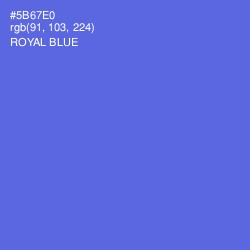 #5B67E0 - Royal Blue Color Image