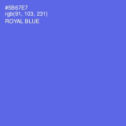 #5B67E7 - Royal Blue Color Image