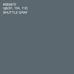#5B6870 - Shuttle Gray Color Image