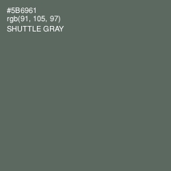 #5B6961 - Shuttle Gray Color Image