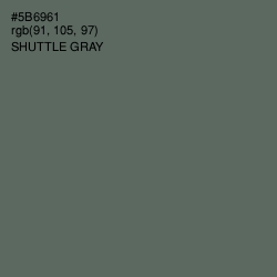 #5B6961 - Shuttle Gray Color Image