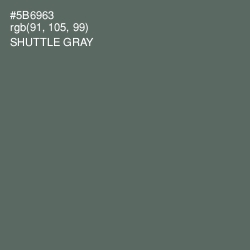 #5B6963 - Shuttle Gray Color Image