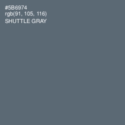 #5B6974 - Shuttle Gray Color Image