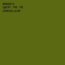 #5B6A12 - Green Leaf Color Image