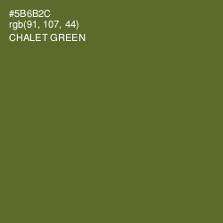 #5B6B2C - Chalet Green Color Image