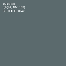 #5B6B6D - Shuttle Gray Color Image