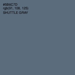 #5B6C7D - Shuttle Gray Color Image