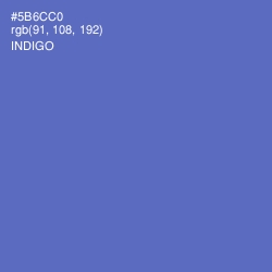 #5B6CC0 - Indigo Color Image