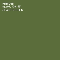 #5B6D3B - Chalet Green Color Image