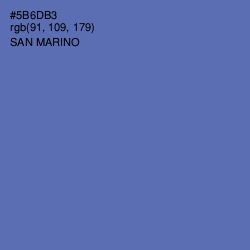 #5B6DB3 - San Marino Color Image