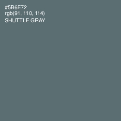 #5B6E72 - Shuttle Gray Color Image
