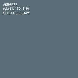 #5B6E77 - Shuttle Gray Color Image