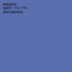 #5B6EAE - San Marino Color Image