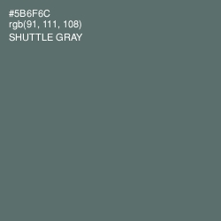 #5B6F6C - Shuttle Gray Color Image