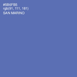 #5B6FB5 - San Marino Color Image