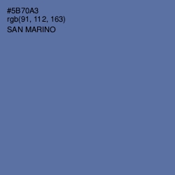 #5B70A3 - San Marino Color Image