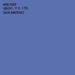 #5B70AF - San Marino Color Image