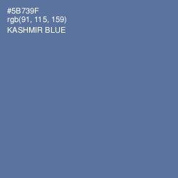 #5B739F - Kashmir Blue Color Image