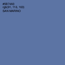 #5B74A3 - San Marino Color Image