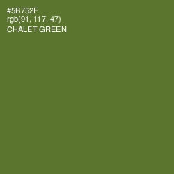 #5B752F - Chalet Green Color Image
