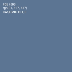 #5B7593 - Kashmir Blue Color Image