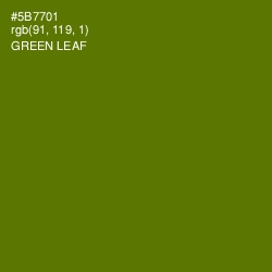 #5B7701 - Green Leaf Color Image