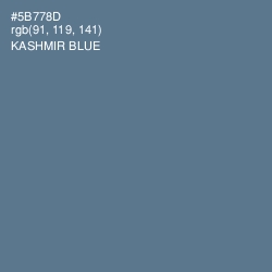 #5B778D - Kashmir Blue Color Image