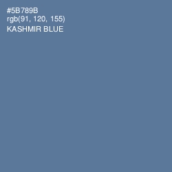 #5B789B - Kashmir Blue Color Image
