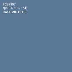 #5B7997 - Kashmir Blue Color Image