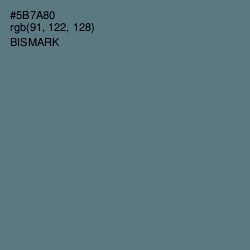 #5B7A80 - Bismark Color Image