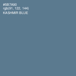#5B7A90 - Kashmir Blue Color Image
