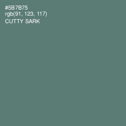 #5B7B75 - Cutty Sark Color Image