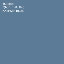#5B7B96 - Kashmir Blue Color Image