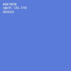 #5B7BDB - Indigo Color Image