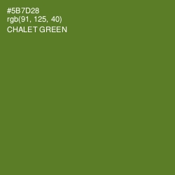 #5B7D28 - Chalet Green Color Image