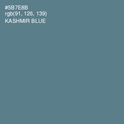 #5B7E8B - Kashmir Blue Color Image