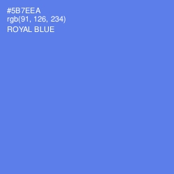 #5B7EEA - Royal Blue Color Image