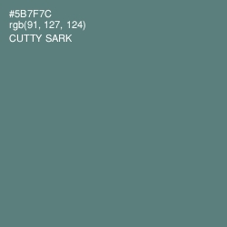 #5B7F7C - Cutty Sark Color Image
